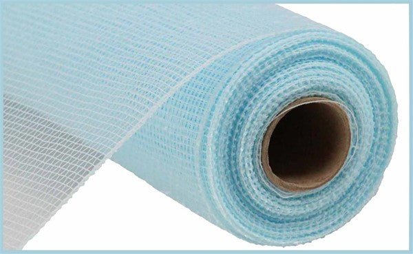 10" Deco Poly Mesh: Light Blue (10 Yards) RE130214 - White Bayou Wreaths & Supply