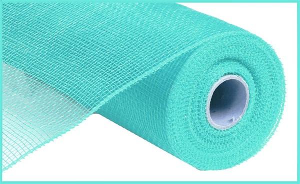 10" Deco Poly Mesh: Turquoise Green (10 Yards) RE1302MK - White Bayou Wreaths & Supply