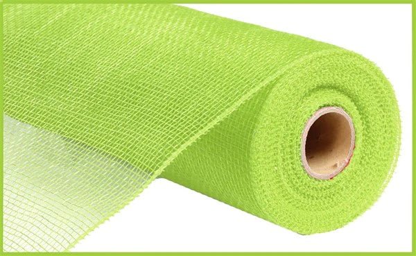 10" Poly Deco Mesh: Apple Green (10 Yards) RE130256 - White Bayou Wreaths & Supply