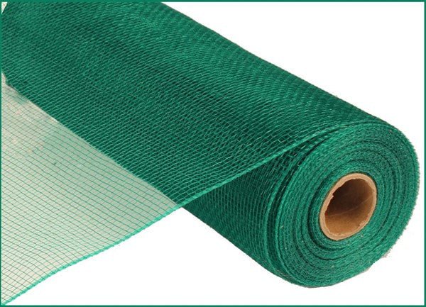 10" Poly Deco Mesh: Emerald Green (10 Yards) RE800206 - White Bayou Wreaths & Supply