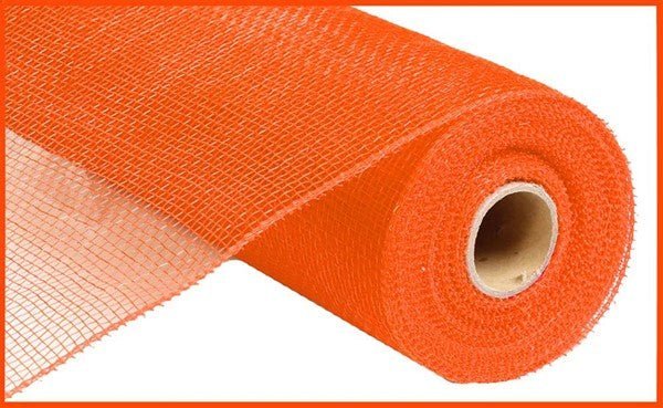 10" Poly Deco Mesh: Orange (10 Yards) RE130220 - White Bayou Wreaths & Supply