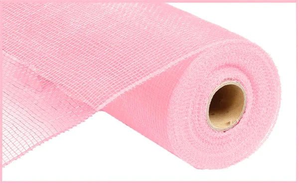 10" Poly Deco Mesh: Pink (10 Yards) RE130222 - White Bayou Wreaths & Supply