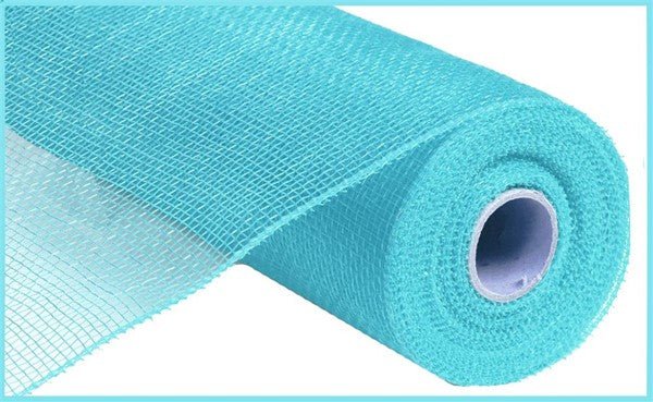 10" Poly Deco Mesh: Turquoise Blue (10 Yards) RE130244 - White Bayou Wreaths & Supply