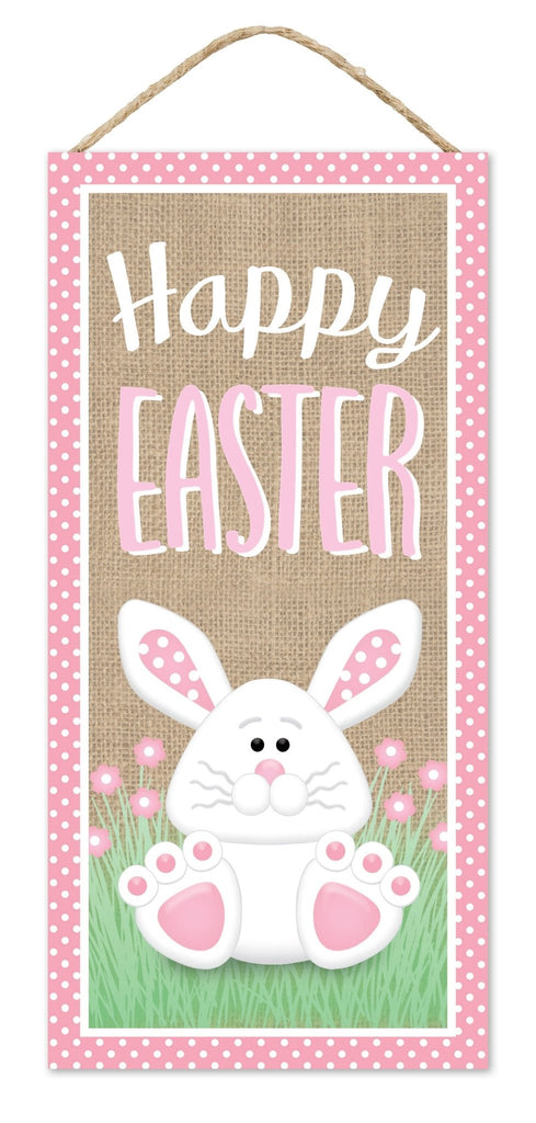 12.5"H Happy Easter w/Bunny Sign - AP738988 - White Bayou Wreaths & Supply