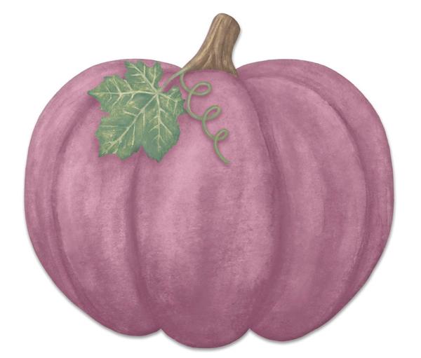 12"L x 11"H Metal/Embossed Pumpkin Sign: Mulberry - MD115167 - White Bayou Wreaths & Supply