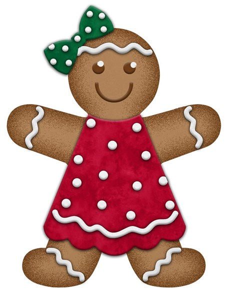 13"H Metal Embossed Gingerbread Girl - MD055524 - White Bayou Wreaths & Supply