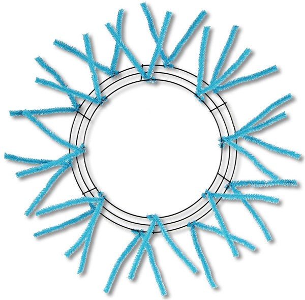 15" Wire,25"OAD Pencil Work Form: Wreath - Turquoise - XX750441 - White Bayou Wreaths & Supply