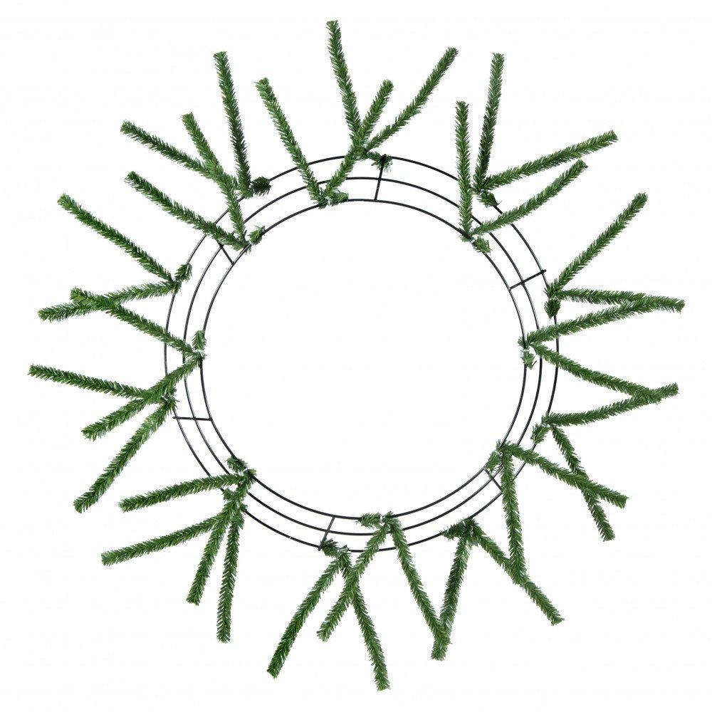 15"Wire, 25"Oad Work Wreath, Work Form Base:: Green XX750360 - White Bayou Wreaths & Supply