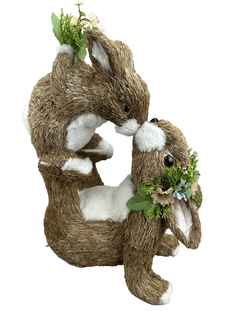 16" Sisal Bunnies - 63536NAT - White Bayou Wreaths & Supply