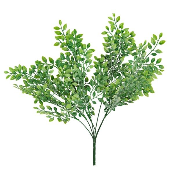 17.25"L Leaf Bush: Dusted Green - FG6342 - White Bayou Wreaths & Supply