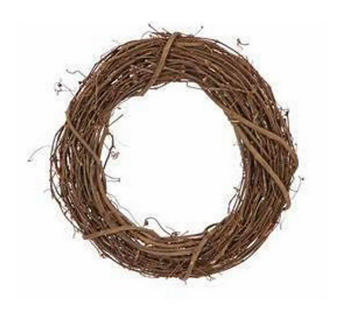 18" Round Grapevine Wreaths - White Bayou Wreaths & Supply