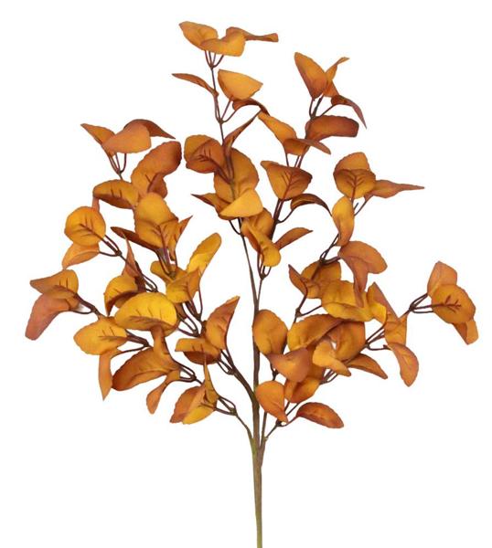 19"L Leaf Spray: Orange - HA149120 - White Bayou Wreaths & Supply