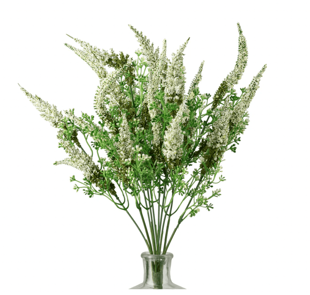 20" Astilbe Flower Bush: Cream - 30579CM - White Bayou Wreaths & Supply