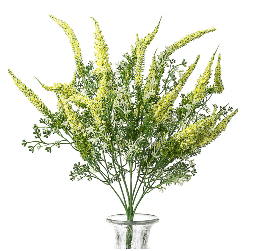 20" Astilbe Flower Bush: Yellow - 30579YW - White Bayou Wreaths & Supply