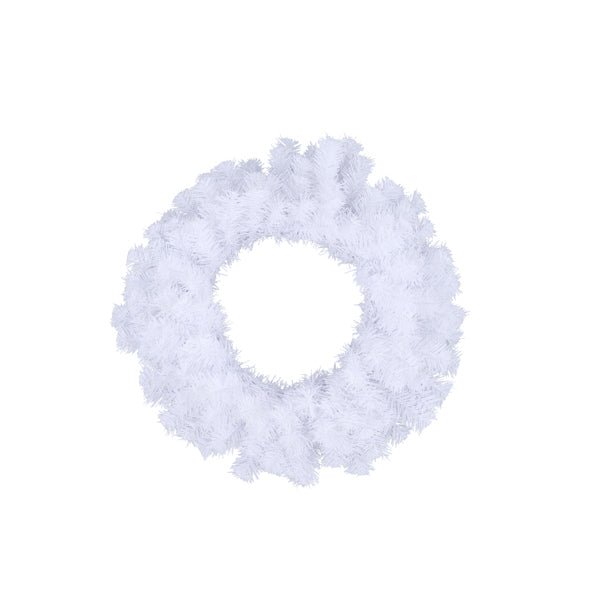 20" Dia Pine Wreath: White - XX962127 - White Bayou Wreaths & Supply