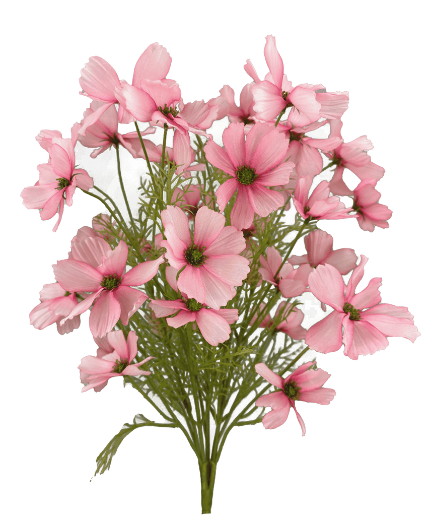 20" Garden Cosmo Bush: Pink - 63664PK - White Bayou Wreaths & Supply