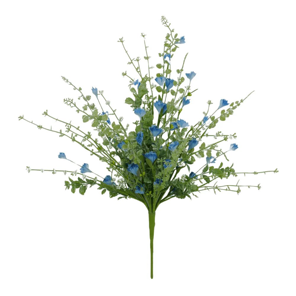 20.5" Linum Bush: Blue - 40200 - BL - White Bayou Wreaths & Supply