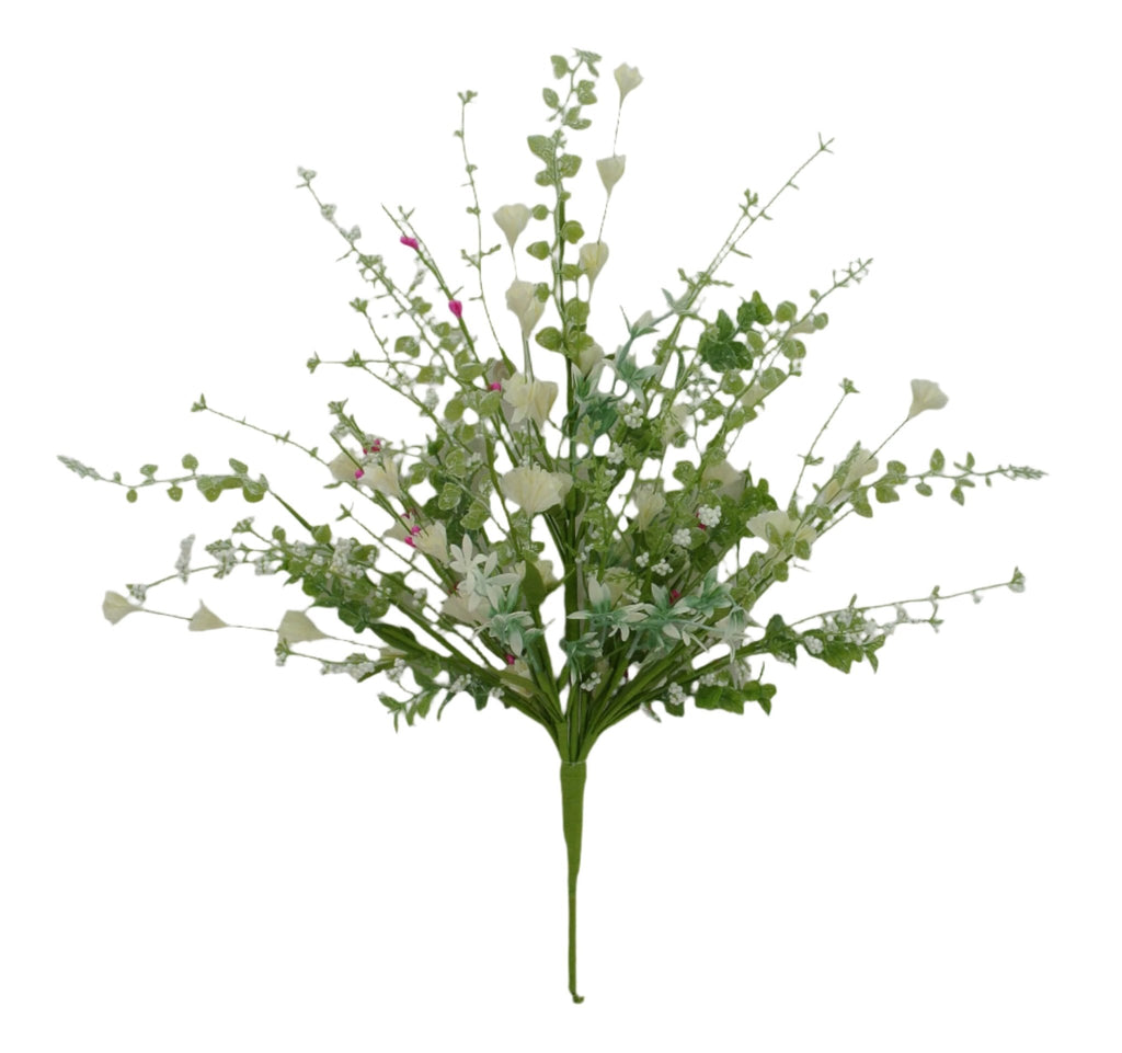 20.5" Linum Bush: Cream - 40200 - CR - White Bayou Wreaths & Supply