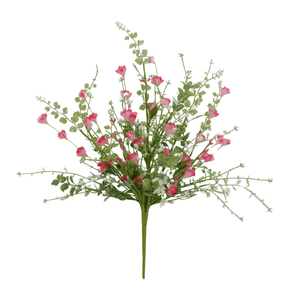 20.5" Linum Bush: Pink - 40200 - PK - White Bayou Wreaths & Supply