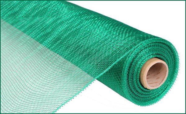 21" Poly Deco Mesh: Emerald Green (10 Yards) RE100206 - White Bayou Wreaths & Supply