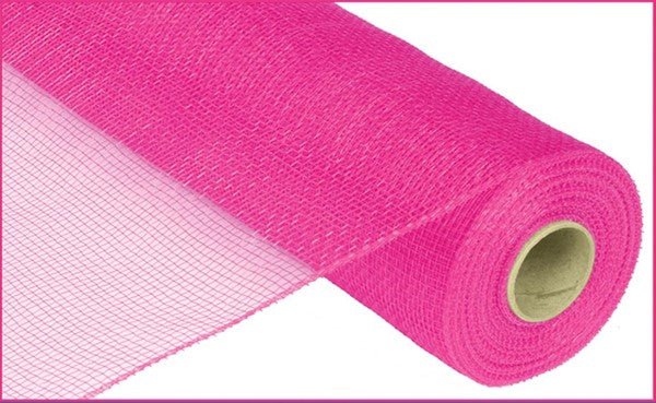 21" Poly Deco Mesh: Hot Pink (10 Yards) RE100211 - White Bayou Wreaths & Supply