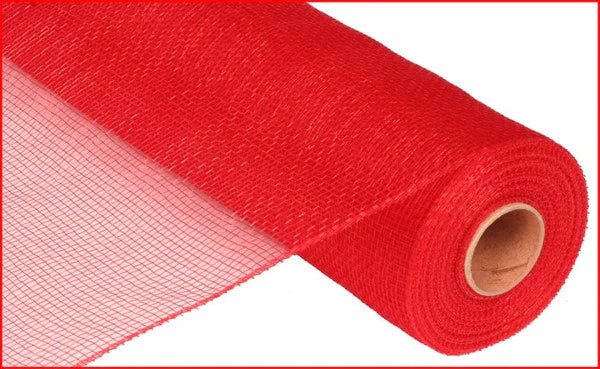 21" Poly Deco Mesh: Red (10 Yards) RE100224 - White Bayou Wreaths & Supply