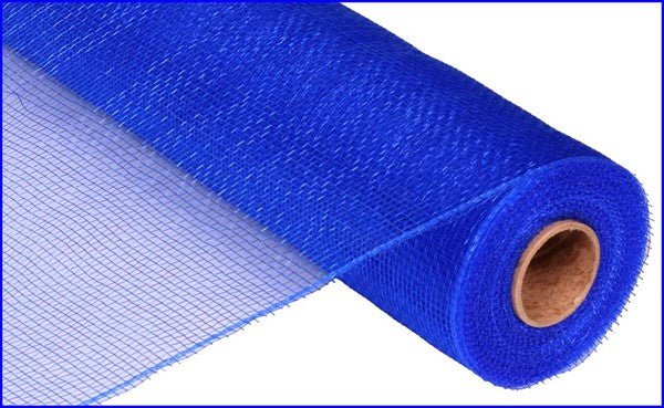 21" Poly Deco Mesh: Royal Blue (10 Yards) RE100225 - White Bayou Wreaths & Supply