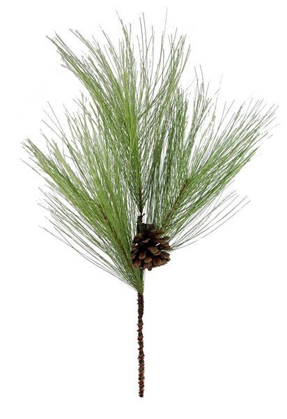 22"L Pine / Pine Cone Spray XX9953 - White Bayou Wreaths & Supply