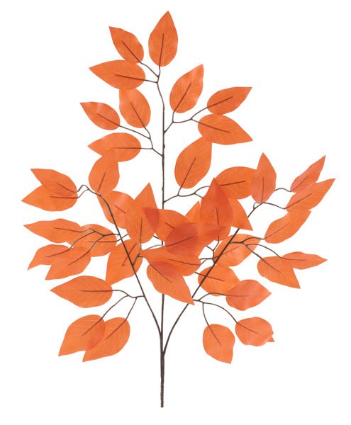 23"L Ficus Spray: Burnt Orange - (Packs of 12) - FG633735 - White Bayou Wreaths & Supply