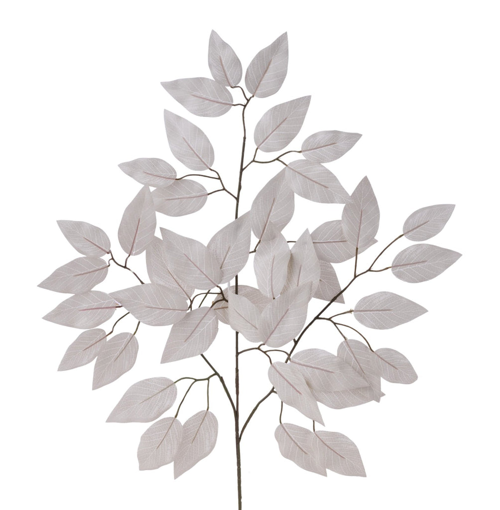 23"L Ficus Spray: Grey (Sold in Packs of 12) - FG633710 - White Bayou Wreaths & Supply