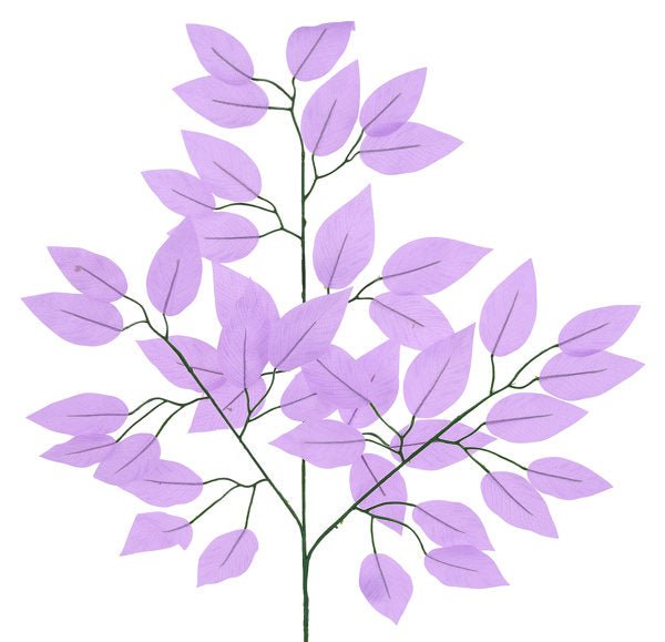 23"L Ficus Spray: Lavender (Pack of 12) - FG633713 - White Bayou Wreaths & Supply