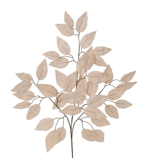 23"L Silk Ficus Spray: Taupe (Sold in Packs of 12) - FG633738 - White Bayou Wreaths & Supply