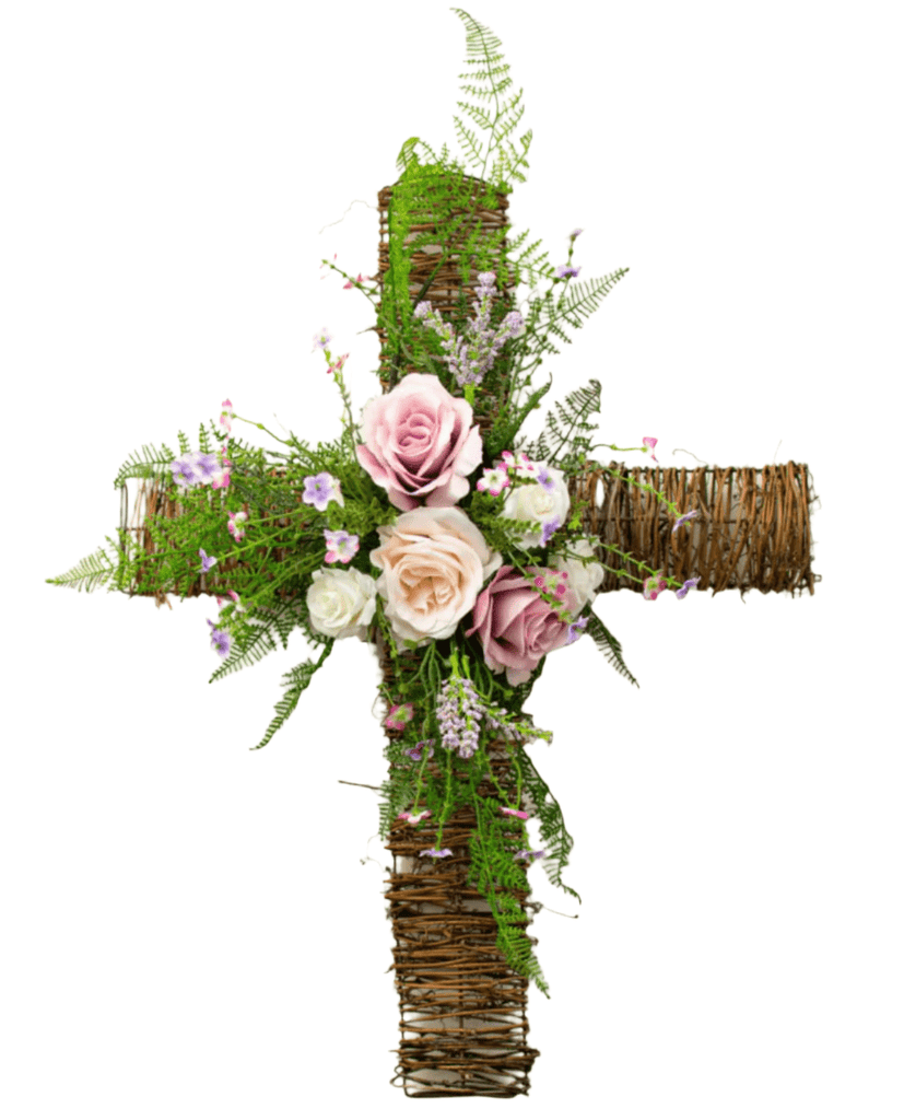 24" Natural Twig Cross - 29280NAT - White Bayou Wreaths & Supply