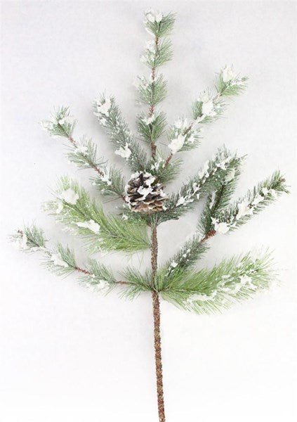 24" Snowdrop Vienna Pine Pinecone Pick - XX8115 - White Bayou Wreaths & Supply