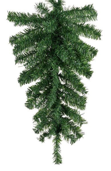 24" Teardrop, 55 Tips: Green - XX930109 - White Bayou Wreaths & Supply