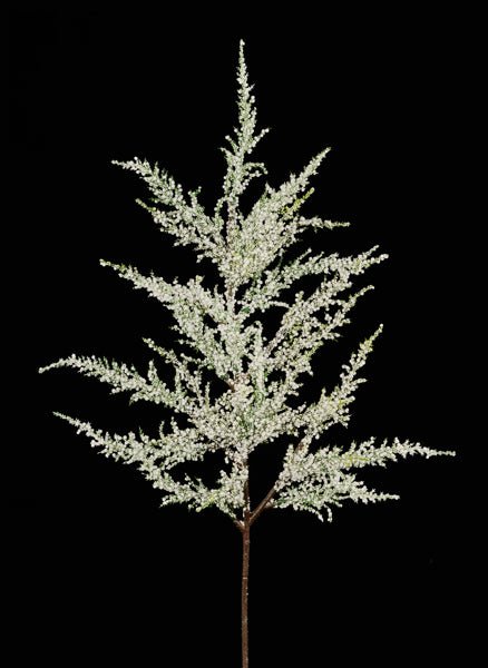 25"L Glitter Arborvitae - XS6838 - White Bayou Wreaths & Supply