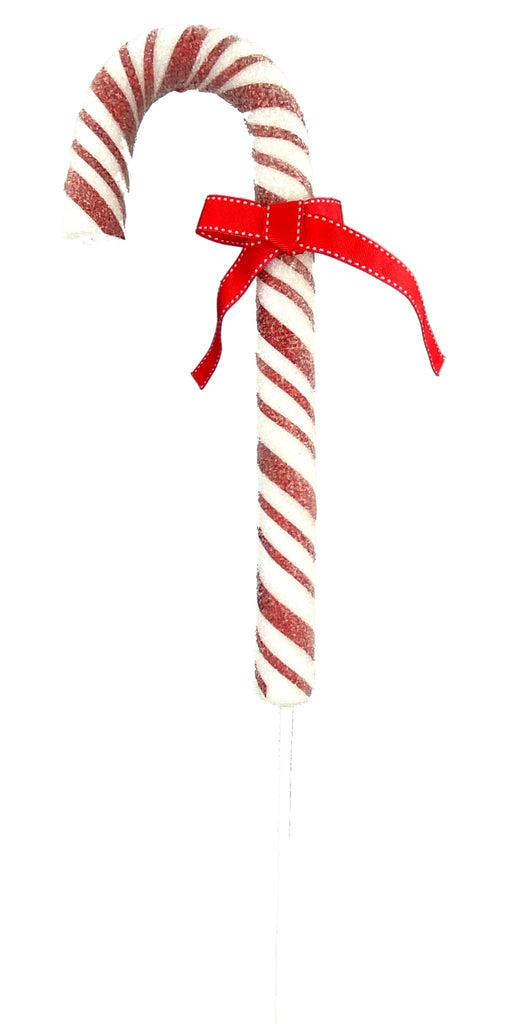 28" Candy Cane Spray: Red, White - 85273RDWT - White Bayou Wreaths & Supply