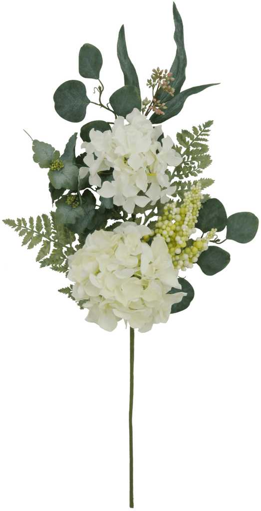 28" Hydrangea Berry Spray: Cream - 82415 - CR - White Bayou Wreaths & Supply