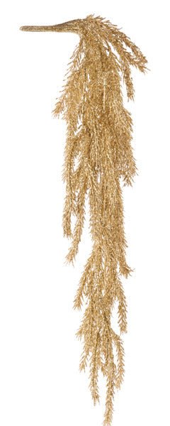 29"L Hanging Willow Teardrop: Gold - XS218508 - White Bayou Wreaths & Supply