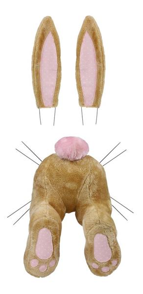 3 Piece Bunny Wreath Attachment Kit: Tan, Light Pink, White - HE725015 - White Bayou Wreaths & Supply