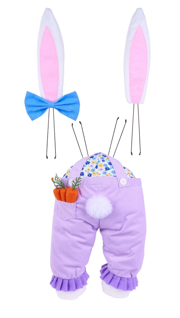 3 Piece Girl Bunny Wreath Attachment Kit: Lavender, White, Pink - HE7336 - White Bayou Wreaths & Supply