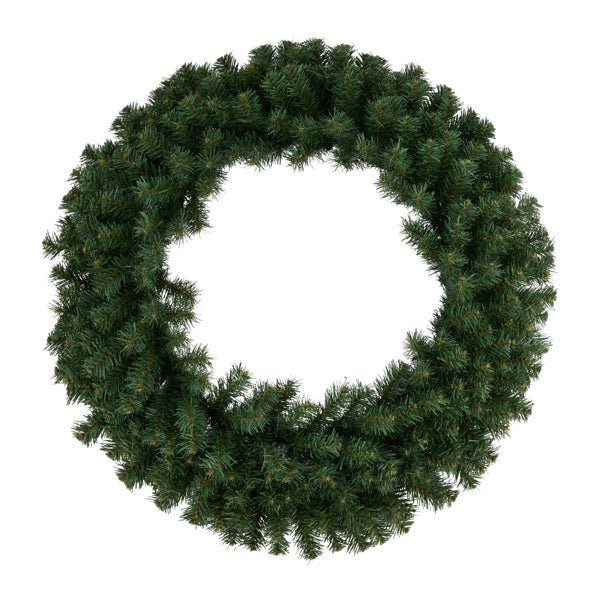 30" Dia Pine Wreath: Green - XX962409 - White Bayou Wreaths & Supply