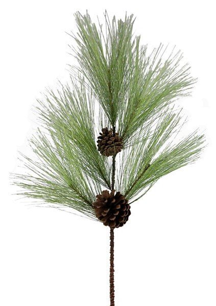 31"L Pine/Pinecone Spray - XX9954 - White Bayou Wreaths & Supply