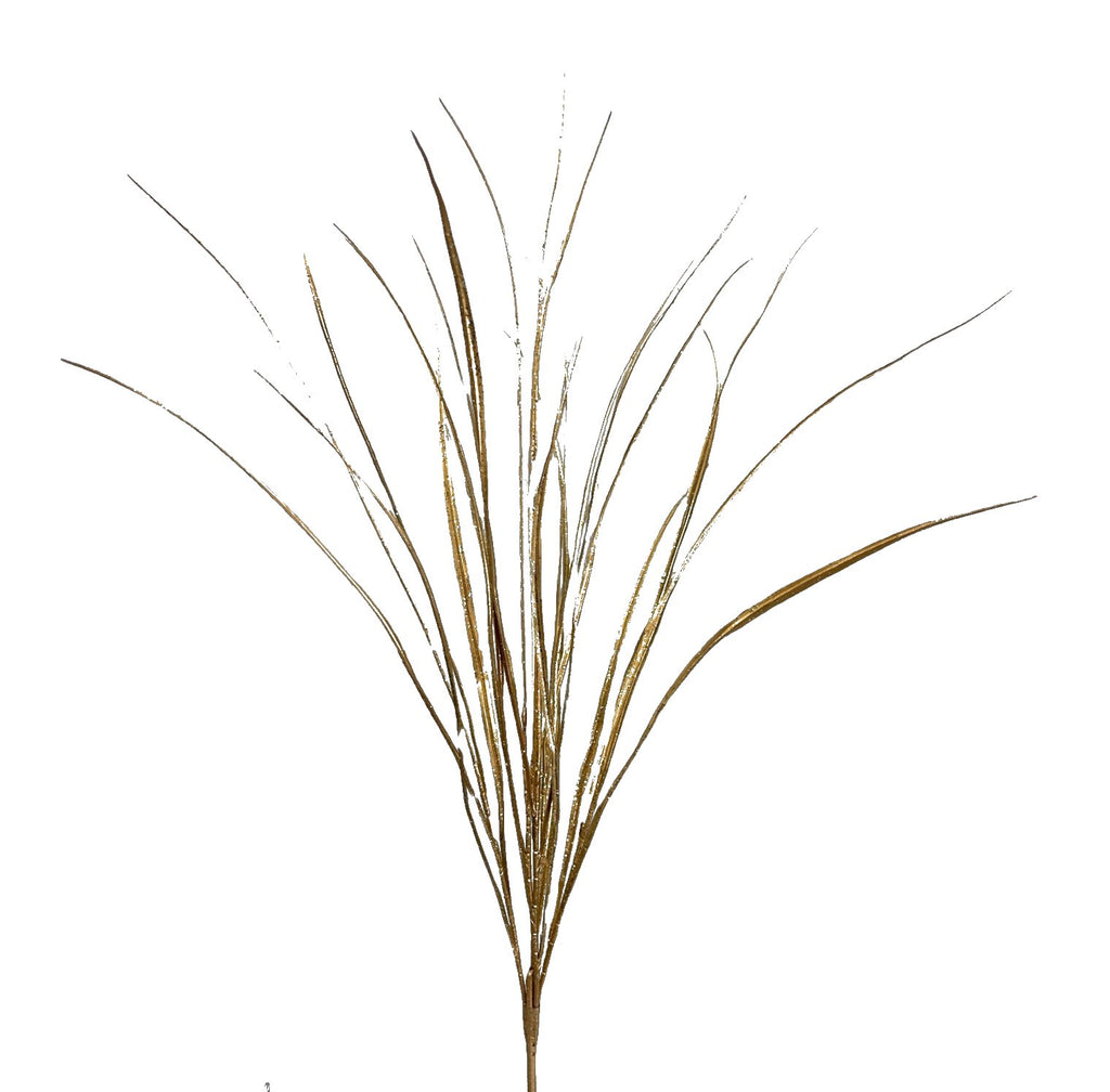 32" Metallic Sword Grass Bush: Gold - 85862GD - White Bayou Wreaths & Supply