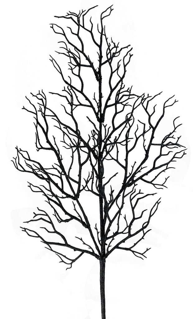 32" Twig Spray: Black - 57033BK - White Bayou Wreaths & Supply