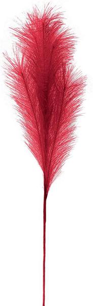 32.75"L Fabric Grass Plume Spray: Red - FG601824 - White Bayou Wreaths & Supply