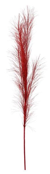 32.75"L Metallic Grass Plume Spray: Red - FG625424 - White Bayou Wreaths & Supply