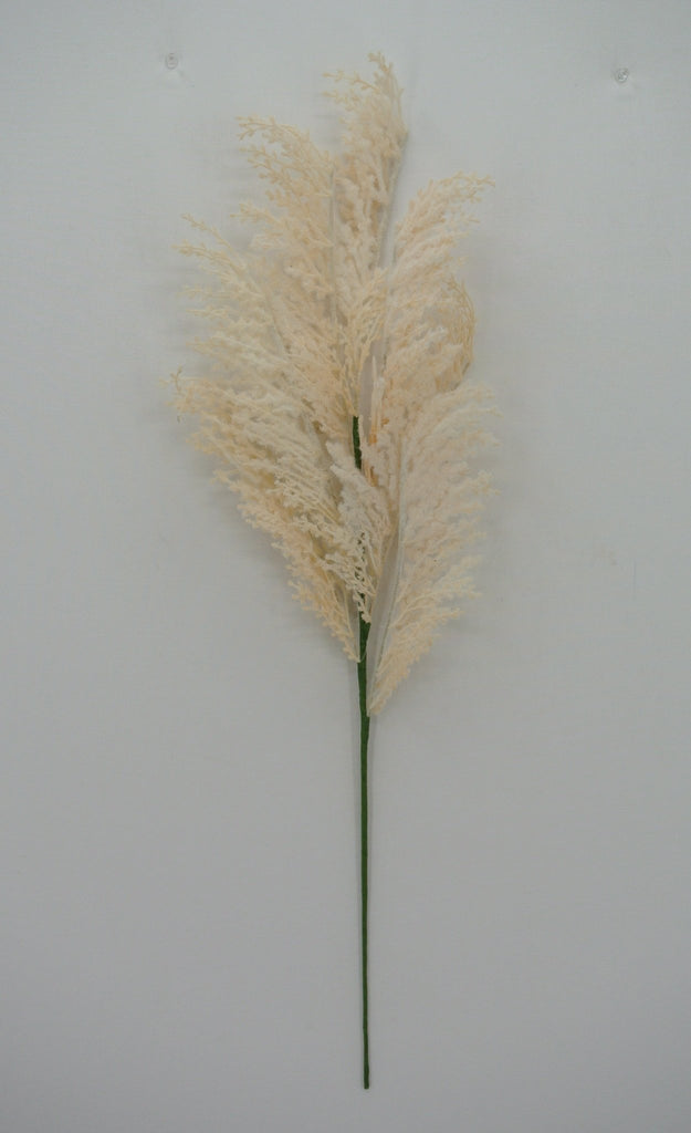 32"L Pampas Grass Plume Spray: Cream - 32000 - CR - White Bayou Wreaths & Supply