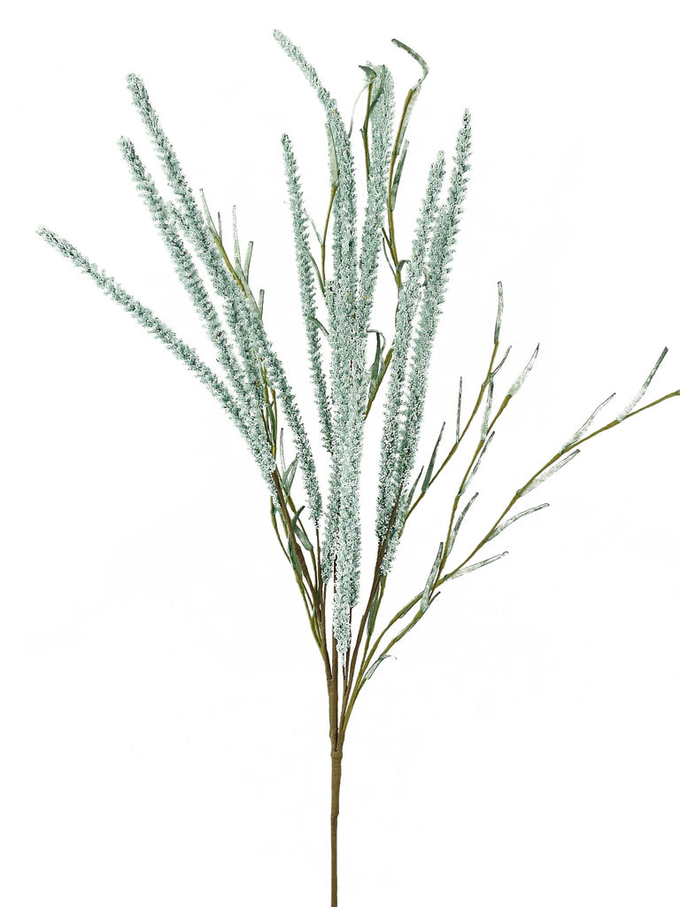 34" Setaria Spray: Smoke Blue - 56509BL - White Bayou Wreaths & Supply