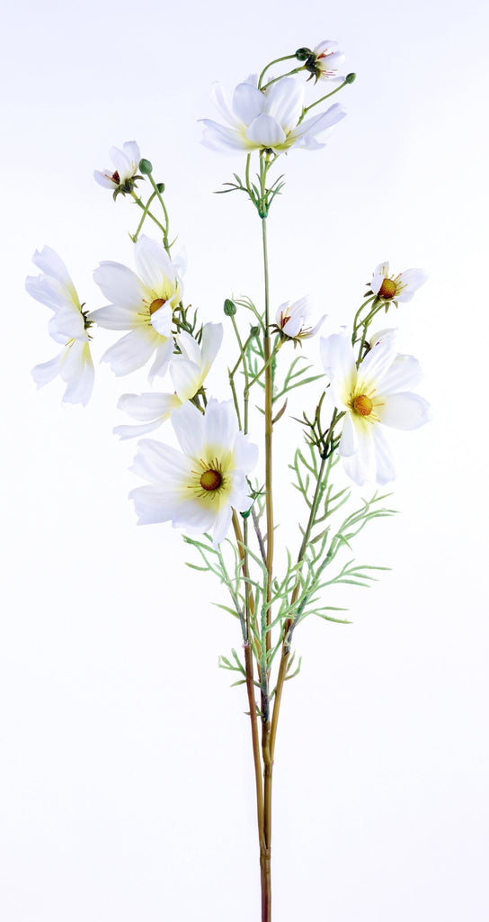 34"L Cosmos Spray: White - FS389127 - White Bayou Wreaths & Supply